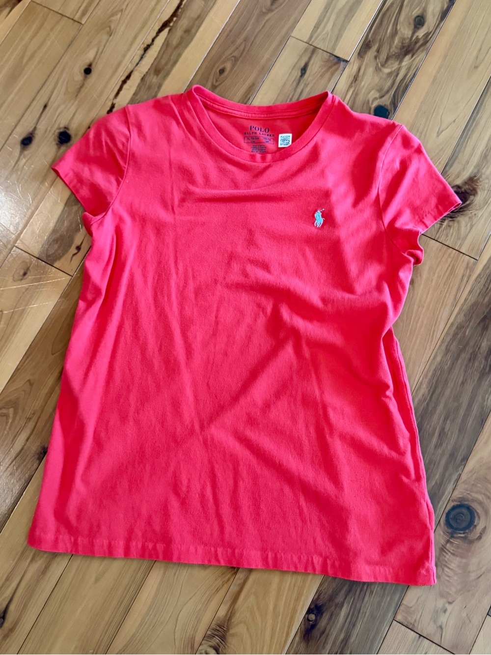 Polo by Ralph Lauren Girls' Short Sleeve Tee - Coral Pink
